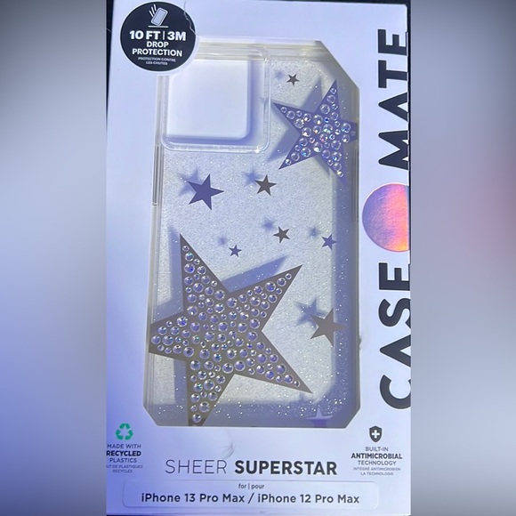 Case-Mate Sheer Crystal Superstar Case 13ProMax - Picture 1 of 6